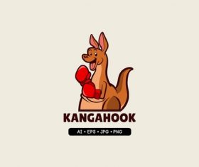 Kangahook mascot logo vector
