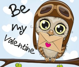 LOVE card cartoon vector