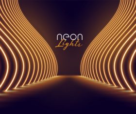 Neon lights background vector