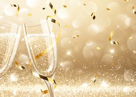 New year greeting card vector