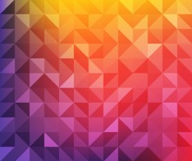 Orange and pink geometric background vector