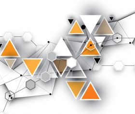 Origami geometric background vector