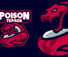 Poison terror esport logo vector