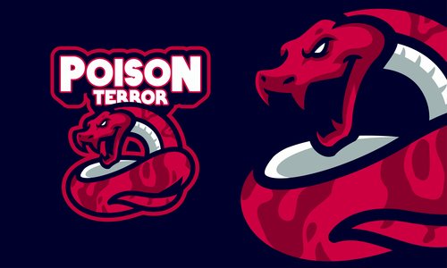 Poison terror esport logo vector
