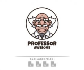 Professor logo vector