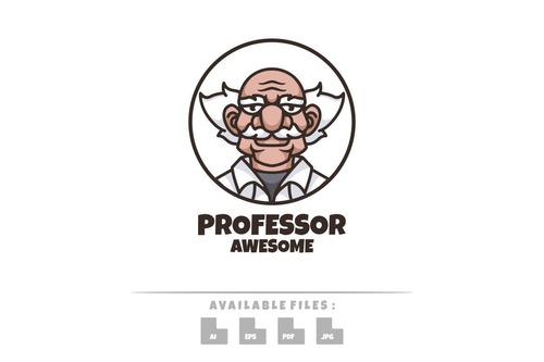 Professor logo vector