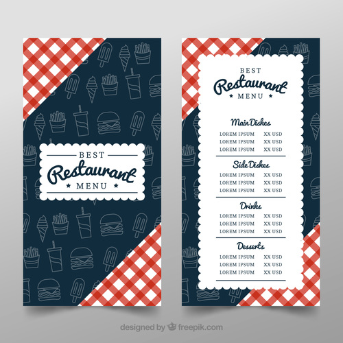 Restaurant background design vector