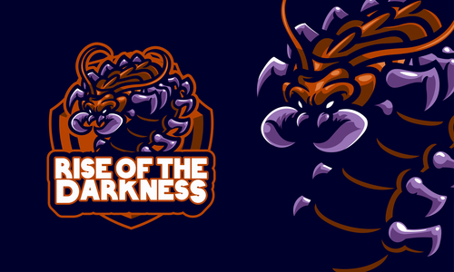 Rise of the darkness logo vector