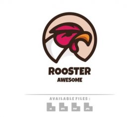 Rooster logo vector