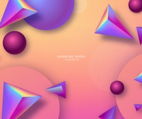 Triangle colorful background vector