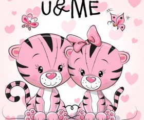 Twins cartoon illustration vector