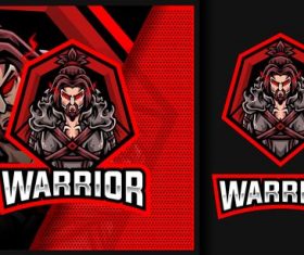 Warrior esport logo vector