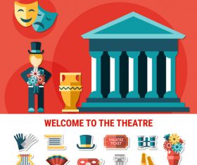 Welcome to the theatre vector