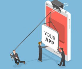 YOUR APP illustration vector