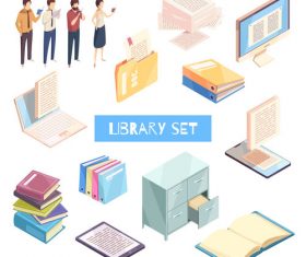 library people set vector