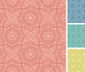 A set of wall wallpaper patterns background vector