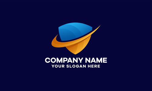 Abstract investment company gradient logo vector