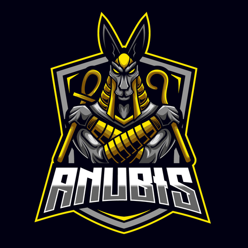 Anubis e-sport logo vector