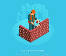Builder architect icon vector
