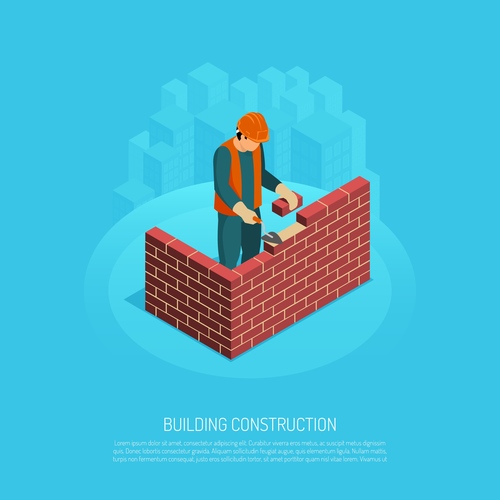 Builder architect icon vector