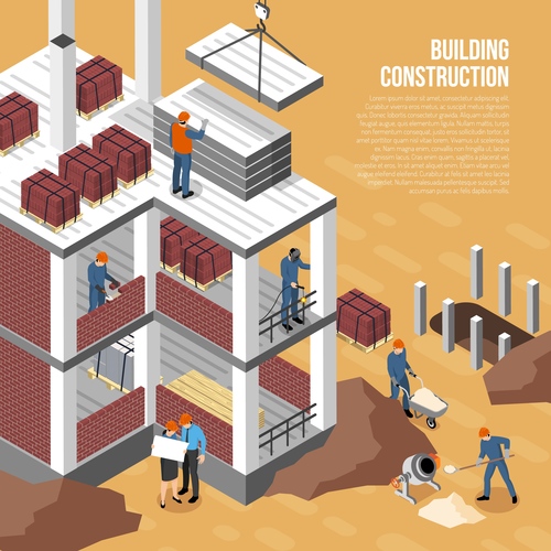 Building construction vector