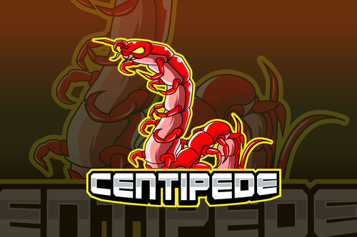 Centipede logo vector