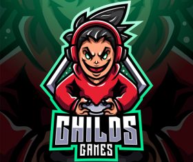 Childs games logo vector