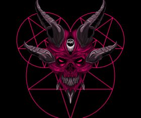 Devil gaming logo vector