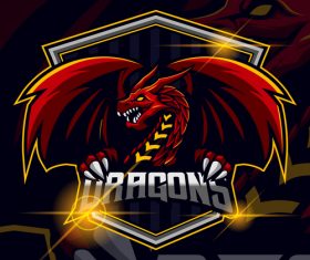 Dragon Esport Logo Template