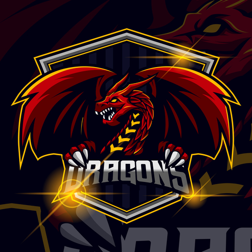 Dragon Esport Logo Template