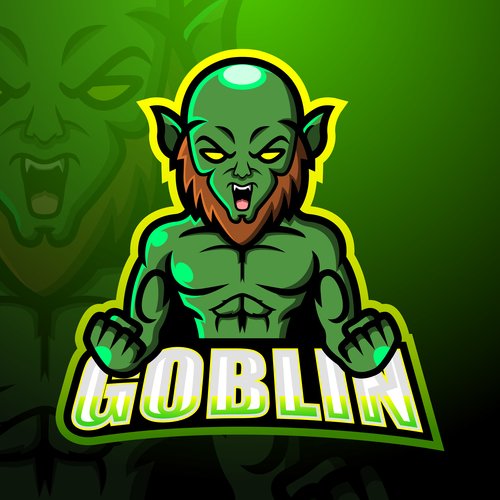 Goblin game logo vector