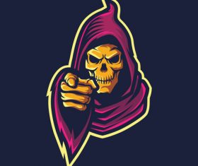 Grim Reaper esport logo vector