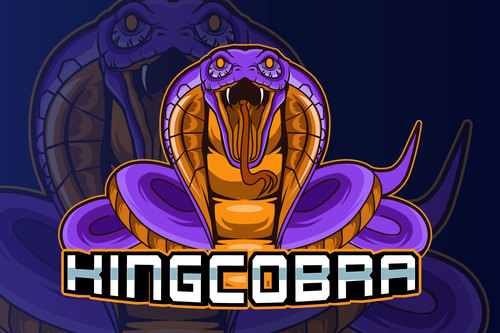 King cobra games logo vector
