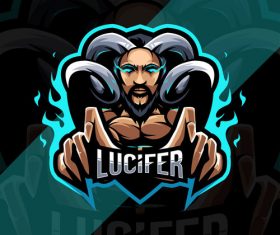Lucifer esport logo vector