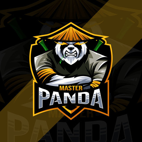 Master panda logo vector