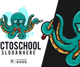 Octoshool logo vector