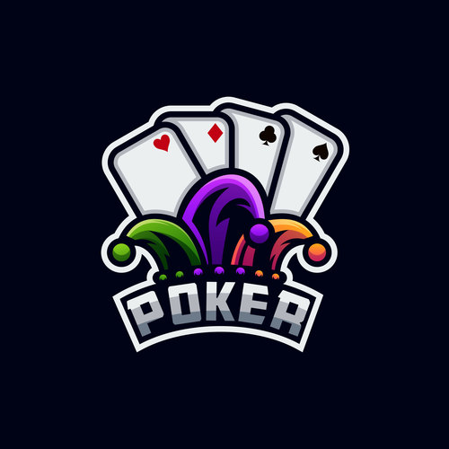 Poker esport logo vector