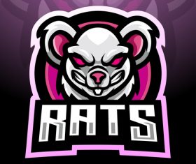 Rats esport logo vector
