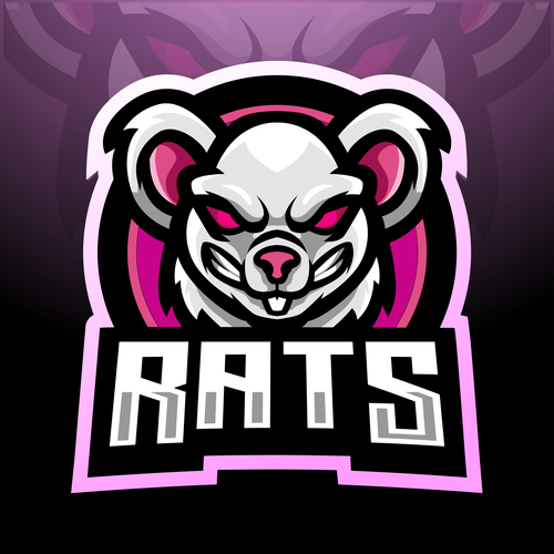 Rats esport logo vector
