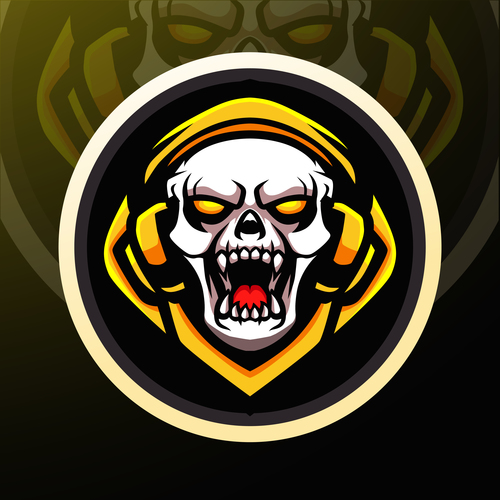 Pin by Mavi FALCON on Gaming Mascot Logo | Game logo design, Skull game,  Logo design art