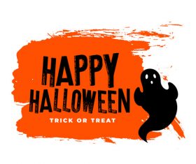 Trick or treat Halloween card vector