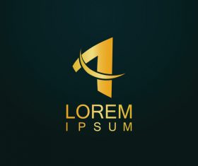 letter A company logo vector