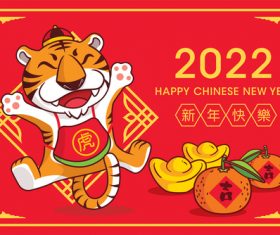 2022 china new year banner vector
