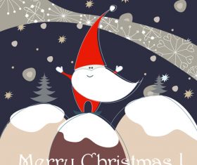 Abstract background winter christmas vector