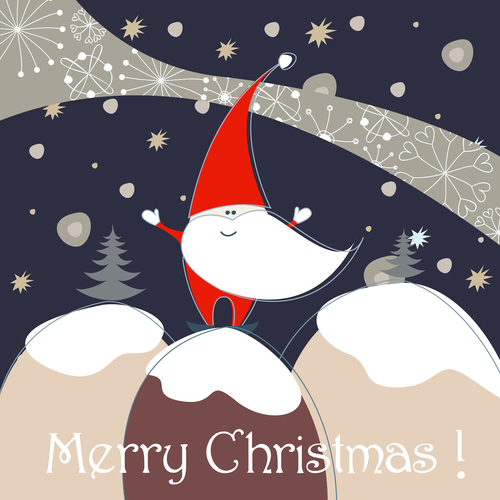 Abstract background winter christmas vector