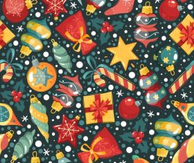 Background christmas elements vector