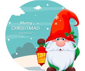 Beautiful Christmas poster vector