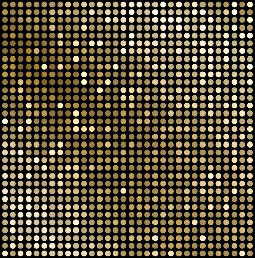 Bright spot golden background vector