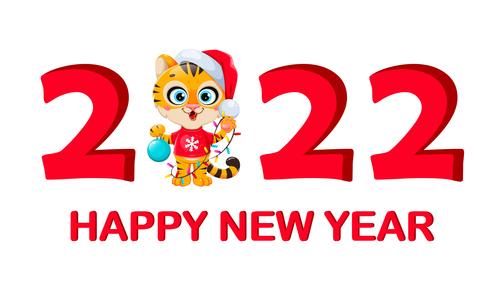 Celebrating 2022 Year of the Tiger Banner Vector