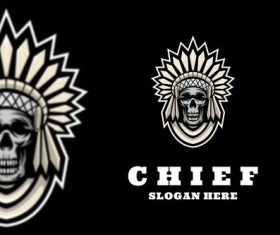 Chief logo design vector